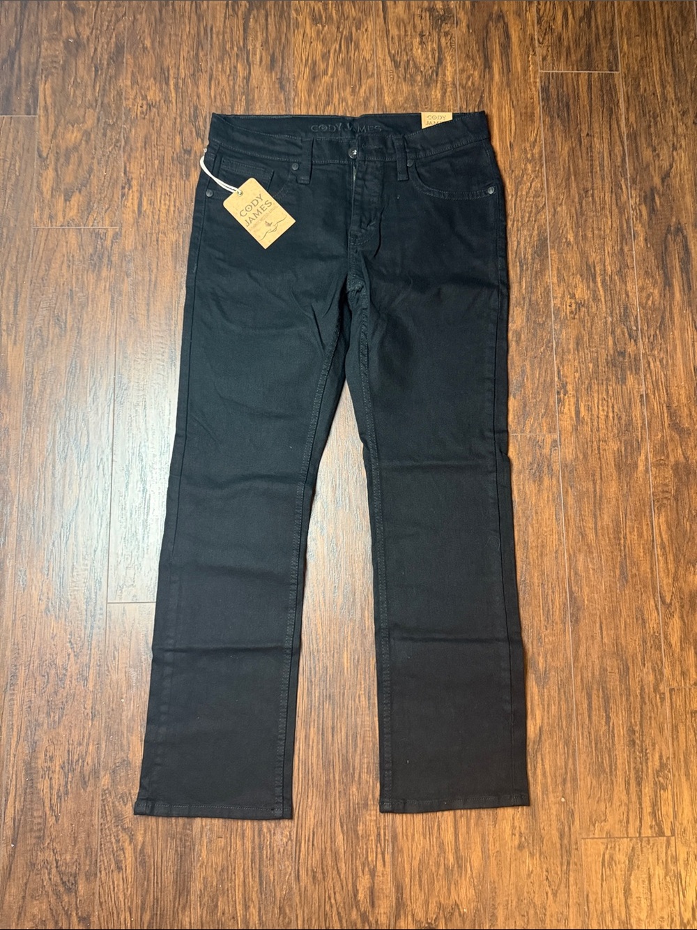 Black Slim Straight-Leg Men's Jeans by Cody James